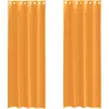 Image de vidaXL Voile Rideaux avec oeillets 2 pcs. Orange 140x260 cm