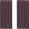 Image de vidaXL Voile Rideaux avec oeillets 2 pcs. Violet 140x225 cm