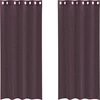 Image de vidaXL Voile Rideaux avec oeillets 2 pcs. Violet 140x245 cm