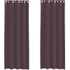 Image de vidaXL Voile Rideaux avec oeillets 2 pcs. Violet 140x300 cm