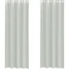Image de vidaXL Voile Rideaux avec oeillets 2 pcs. Gris clair 140x300 cm