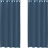 Image de vidaXL Voile Rideaux avec oeillets 2 pcs. Bleu roi