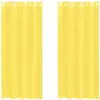 Image de vidaXL Voile Rideaux avec oeillets 2 pcs. Jaune