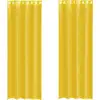 Image de vidaXL Voile Rideaux avec oeillets 2 pcs. Jaune
