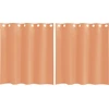 Image de vidaXL Voile Rideaux avec oeillets 2 pcs. Terracota