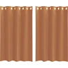 Image de vidaXL Voile Rideaux avec oeillets 2 pcs. Terracota
