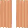 Image de vidaXL Voile Rideaux avec oeillets 2 pcs. Terracota