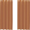 Image de vidaXL Voile Rideaux avec oeillets 2 pcs. Terracota