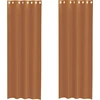Image de vidaXL Voile Rideaux avec oeillets 2 pcs. Terracota