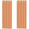 Image de vidaXL Voile Rideaux avec oeillets 2 pcs. Terracota