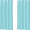 Image de vidaXL Voile Rideaux avec oeillets 2 pcs. Turquoise