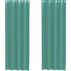 Image de vidaXL Voile Rideaux avec oeillets 2 pcs. Turquoise