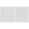 Image de vidaXL Voile Rideaux avec oeillets 2 pcs. Blanc