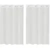 Image de vidaXL Voile Rideaux avec oeillets 2 pcs. Blanc