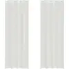 Image de vidaXL Voile Rideaux avec oeillets 2 pcs. Blanc