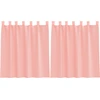 Image de vidaXL Voile Rideaux avec poches pour tringles 2 pcs. Rose
