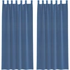 Image de vidaXL Voile Rideaux avec poches pour tringles 2 pcs. Bleu roi