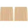 Image de vidaXL Voile Rideaux avec poches à tringles 2 pcs. couleur sable