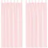 Image de vidaXL Voile Rideaux avec passants 2 pcs. Rose clair 140x245 cm