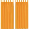 Image de vidaXL Voile Rideaux avec passants 2 pcs. Orange 140x225 cm