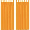 Image de vidaXL Voile Rideaux avec passants 2 pcs. Orange 140x245 cm