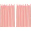 Image de vidaXL Voile Rideaux avec passants 2 pcs. Rose 140x175 cm