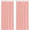 Image de vidaXL Voile Rideaux avec passants 2 pcs. Rose 140x260 cm
