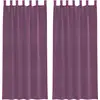 Image de vidaXL Voile Rideaux avec passants 2 pcs. Violet 140x245 cm