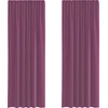 Image de vidaXL Voile Rideaux avec passants 2 pcs. Violet 140x260 cm