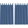 Image de vidaXL Voile Rideaux avec passants 2 pcs. Bleu roi 140x175 cm