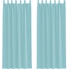 Image de vidaXL Voile Rideaux avec passants 2 pcs. Turquoise 140x260 cm