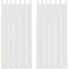 Image de vidaXL Voile Rideaux avec passants 2 pcs. Blanc 140x225 cm