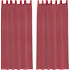 Image de vidaXL Voile Rideaux avec passants 2 pcs. Rouge vin 140x245 cm