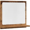 Image de vidaXL Miroir de salle de bain avec tablette imitation vieux bois 40x11x37 cm Bois composite