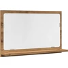 Image de vidaXL Miroir de salle de bain avec tablette Chêne Artisan 60x11x37 cm Bois composite
