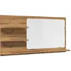 Image de vidaXL Miroir de salle de bain avec étagères Chêne Artisan 90x11x45 cm Bois composite