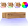 Image de vidaXL Armoires TV avec lampes LED 2 pcs. Chêne Artisan 60x35x15,5 cm