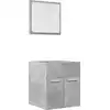 Image de vidaXL Ensemble de meubles de salle de bain 2 pi ¨ces gris b ©ton bois composite