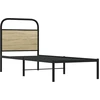Image de Tête de lit chêne Sonoma 75 cm Acier et bois composite