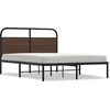 Image de vidaXL Cadre de lit sans matelas 120x190 cm brun imitation chêne