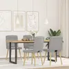 Image de vidaXL Chaises de salle à manger 4 pcs. Tissu gris nuage