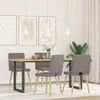 Image de vidaXL Chaises de salle à manger 4 pcs. Tissu taupe