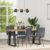 Image de vidaXL Chaises de salle à manger 4 pcs. Gris foncé velours