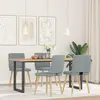 Image de vidaXL Chaises de salle à manger 4 pcs. Tissu gris clair