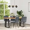 Image de vidaXL Chaises de salle à manger 4 pcs. Gris foncé velours