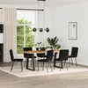 Image de vidaXL Chaises de salle à manger 6 pcs. noir velours