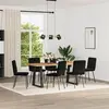 Image de vidaXL Chaises de salle à manger 6 pcs. noir velours