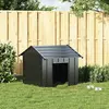 Image de vidaXL Niche pour chiens avec toit 85x107x81 cm Acier galvanisé