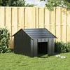 Image de vidaXL Niche pour chiens avec toit 83x130x85 cm Acier galvanisé