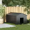Image de vidaXL Niche pour chiens avec toit 114x202x101 cm Acier galvanisé